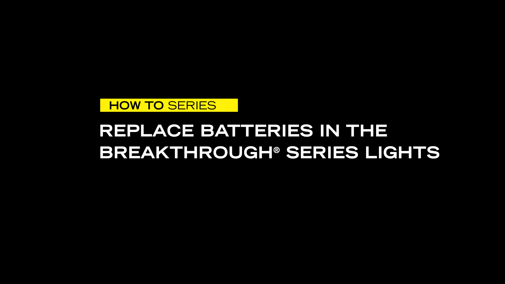 How to Replace Batteries in BT Lights VIDEO