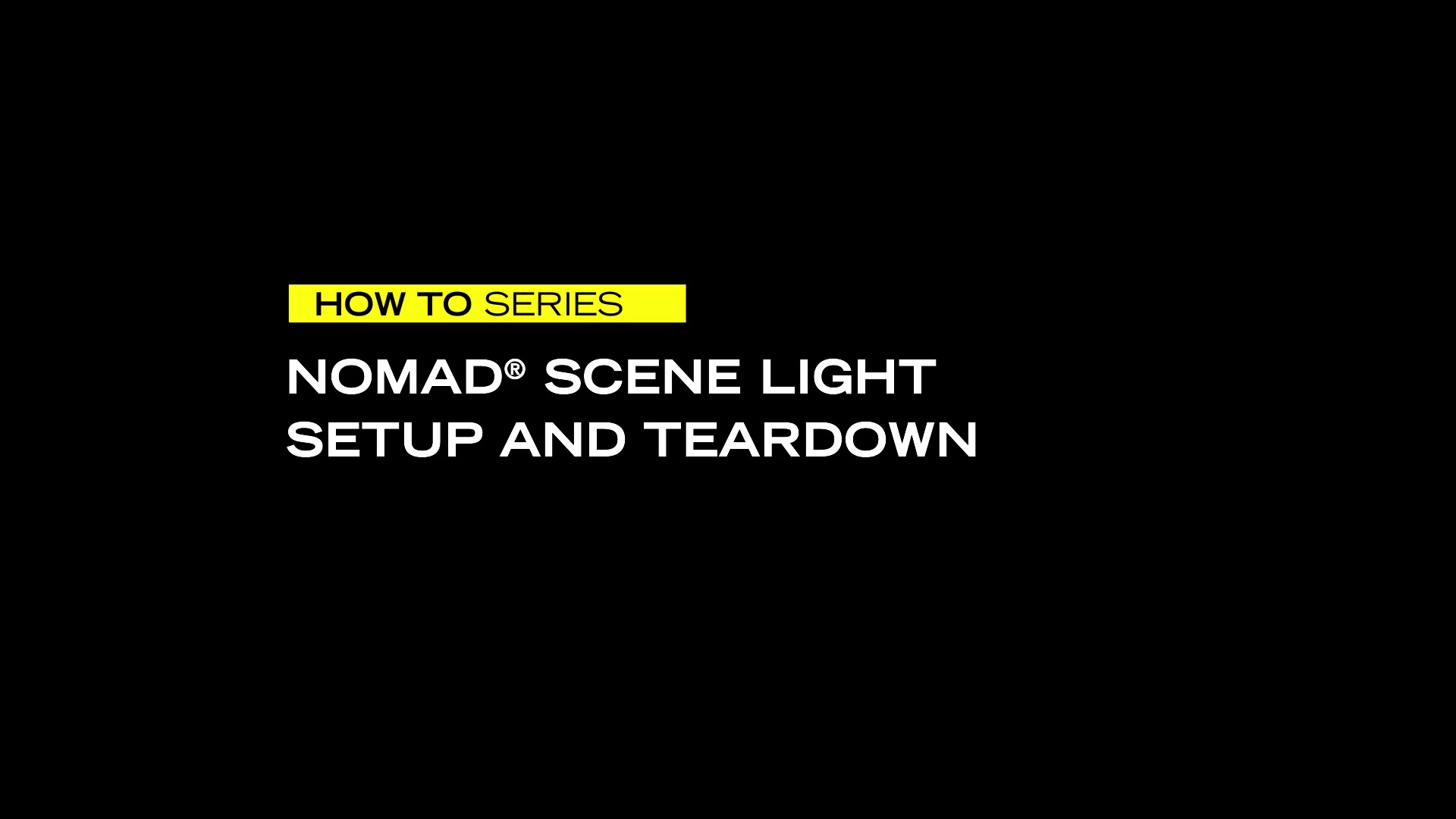 HOW TO SET UP A FOXFURY NOMAD SCENE LIGHT