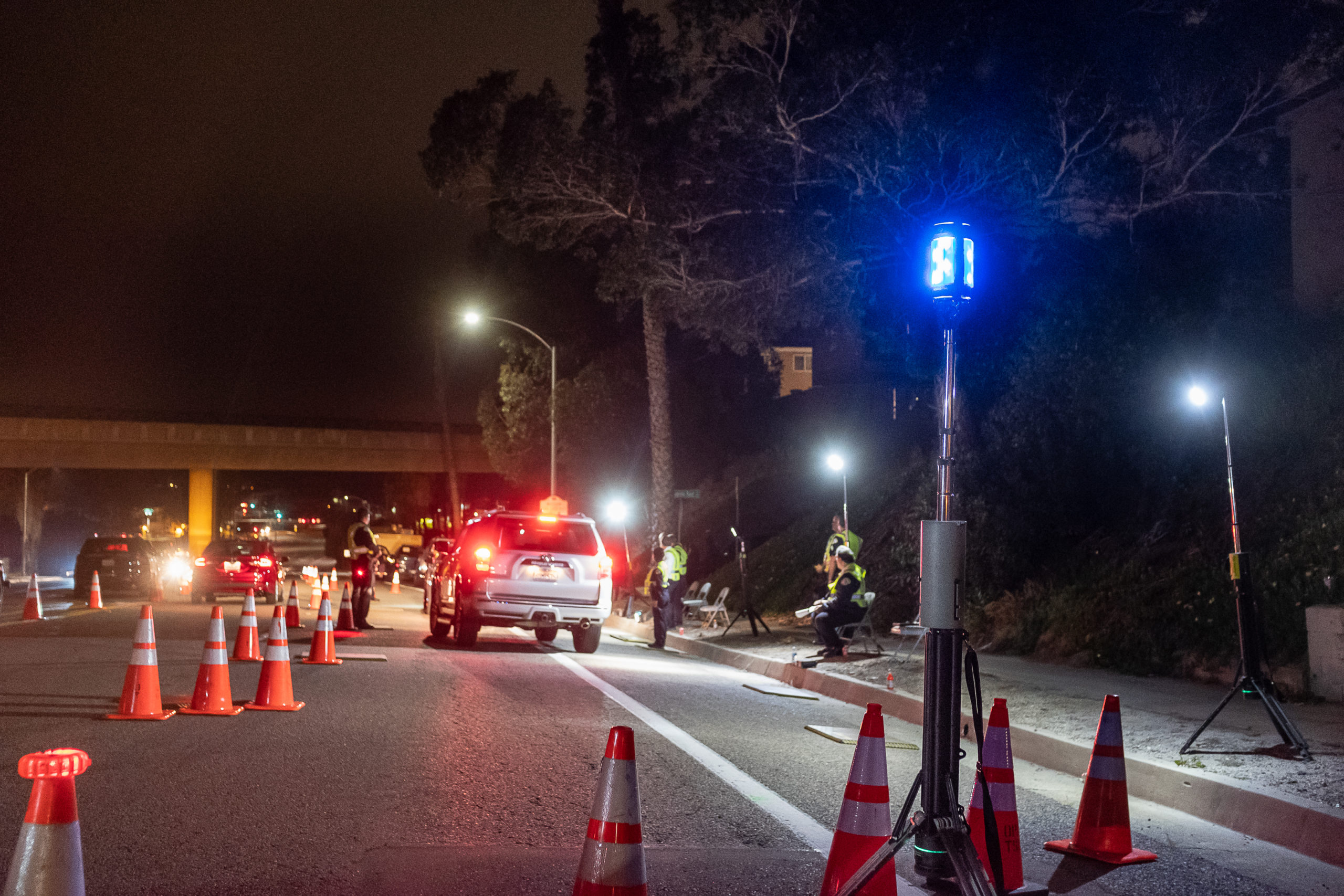PowerFlare at a DUI Checkpoint 
